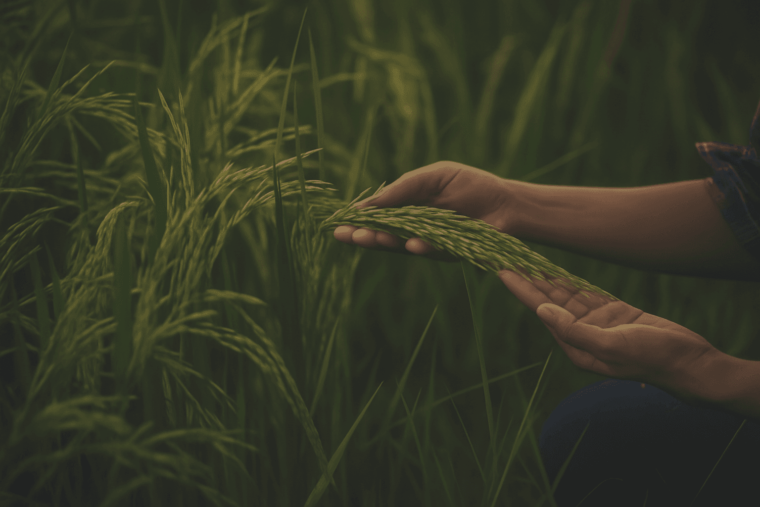 Crop field background